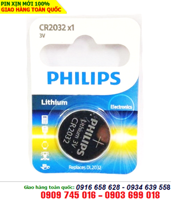 Pin lithium 3V Philips CR2032/ DL2032 chính hãng 